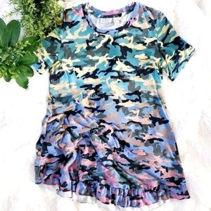 Camo Dress | Stretchy Babydoll | Lori Goldstein | XS